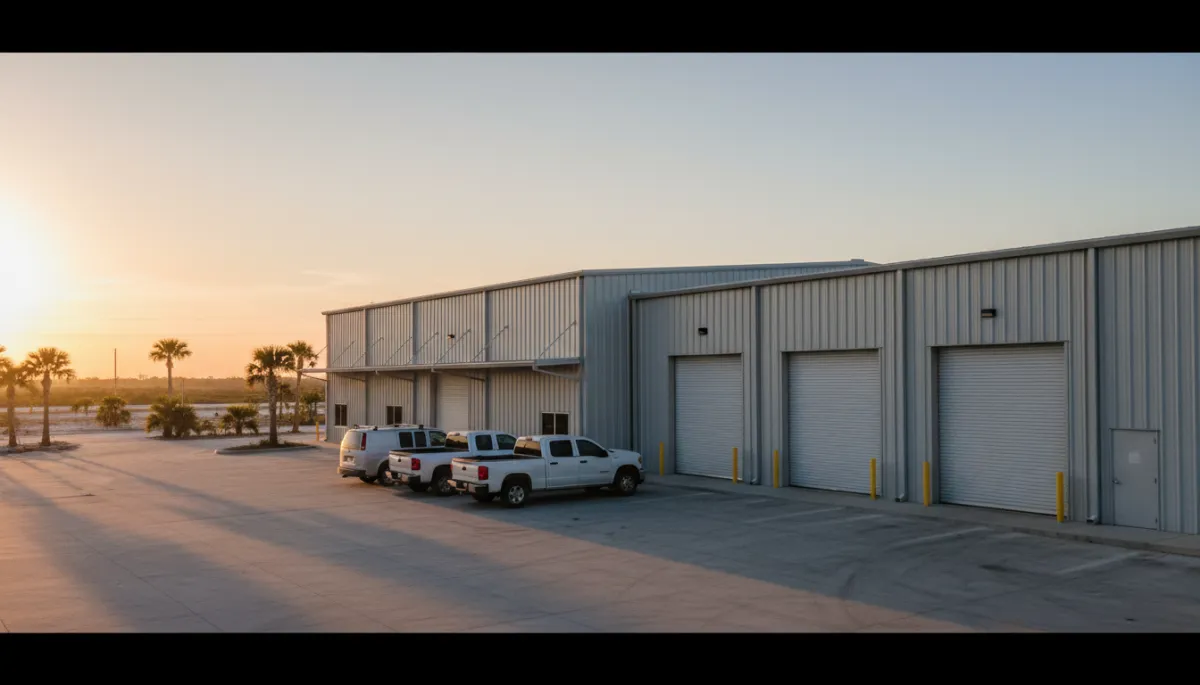 Steel warehouse and commercial building