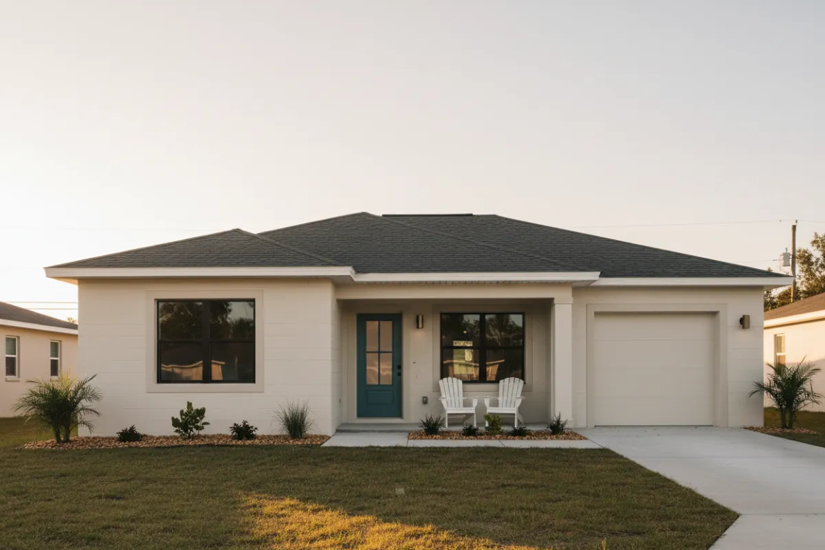 Exterior full home renovation completed by LK Homes in Marion County Florida