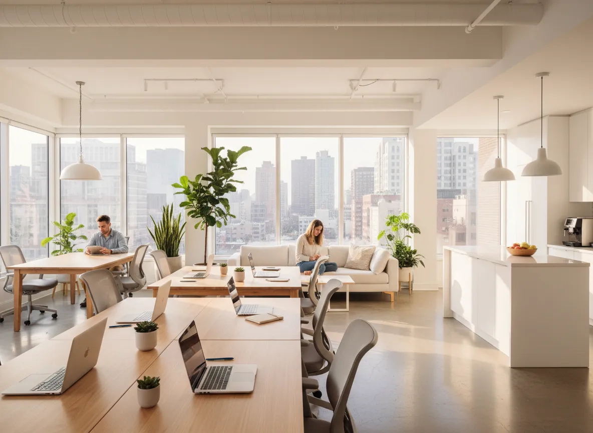 Bright, modern coworking space at Venture Coworking