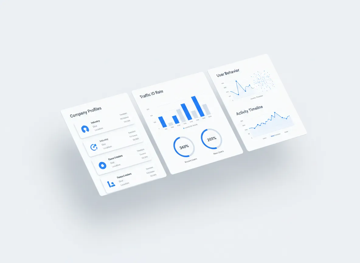 Identity resolution and data intelligence dashboard UI