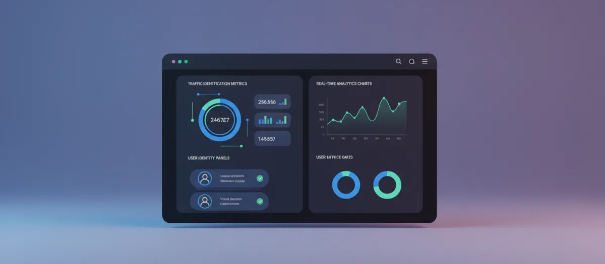 Data and identity analytics dashboard interface
