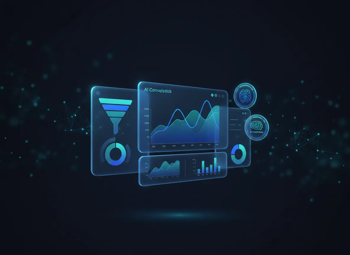 Dashboard visualization of AI-powered marketing performance