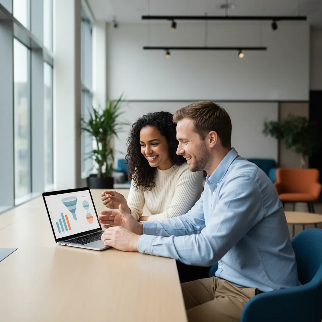 K2K Digital team collaborating in a modern office