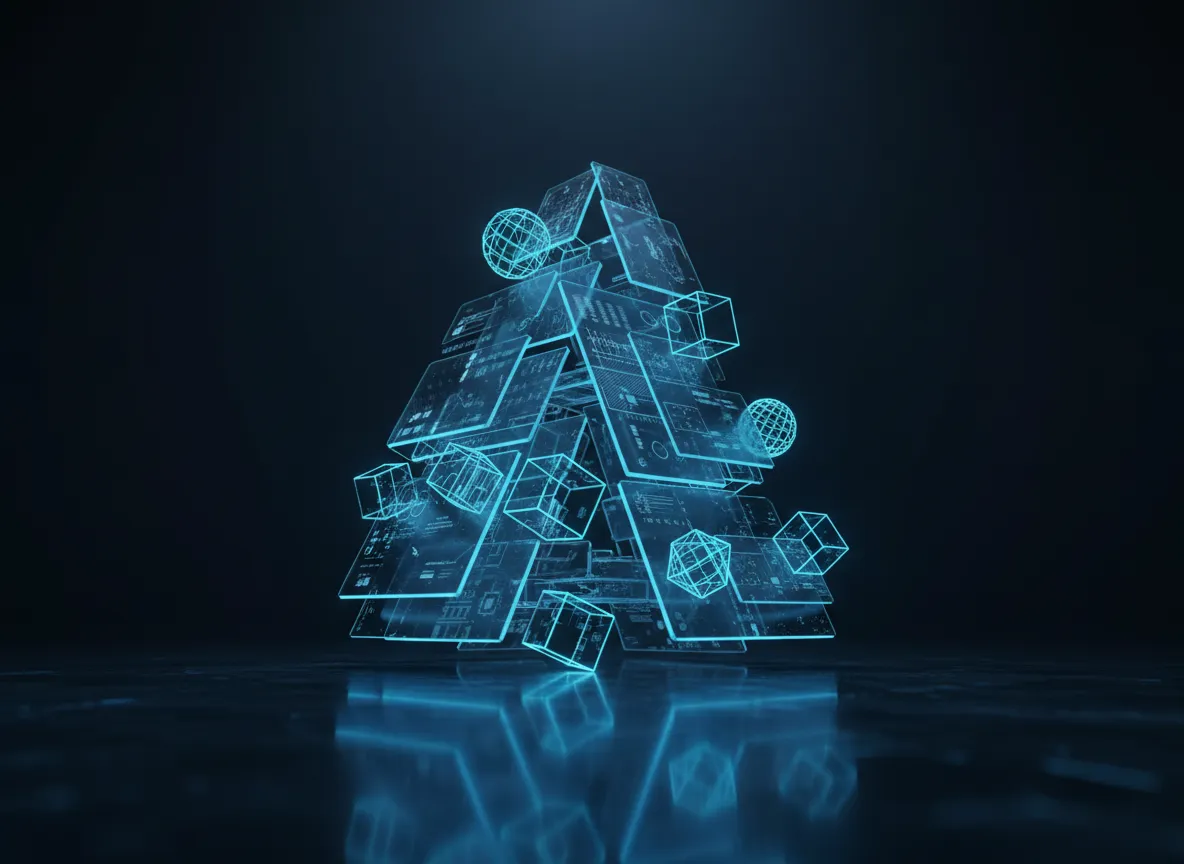 Abstract tech visualization