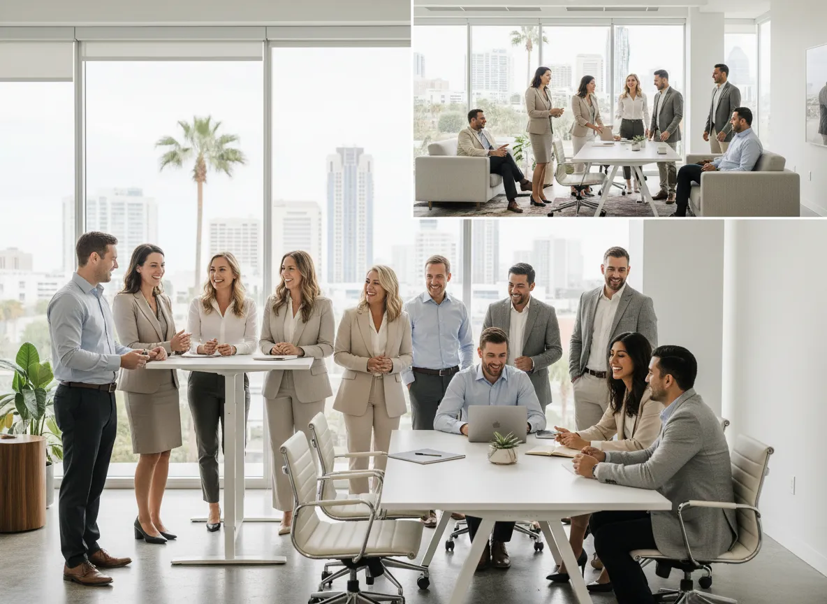 Corporate team photography in Jacksonville office