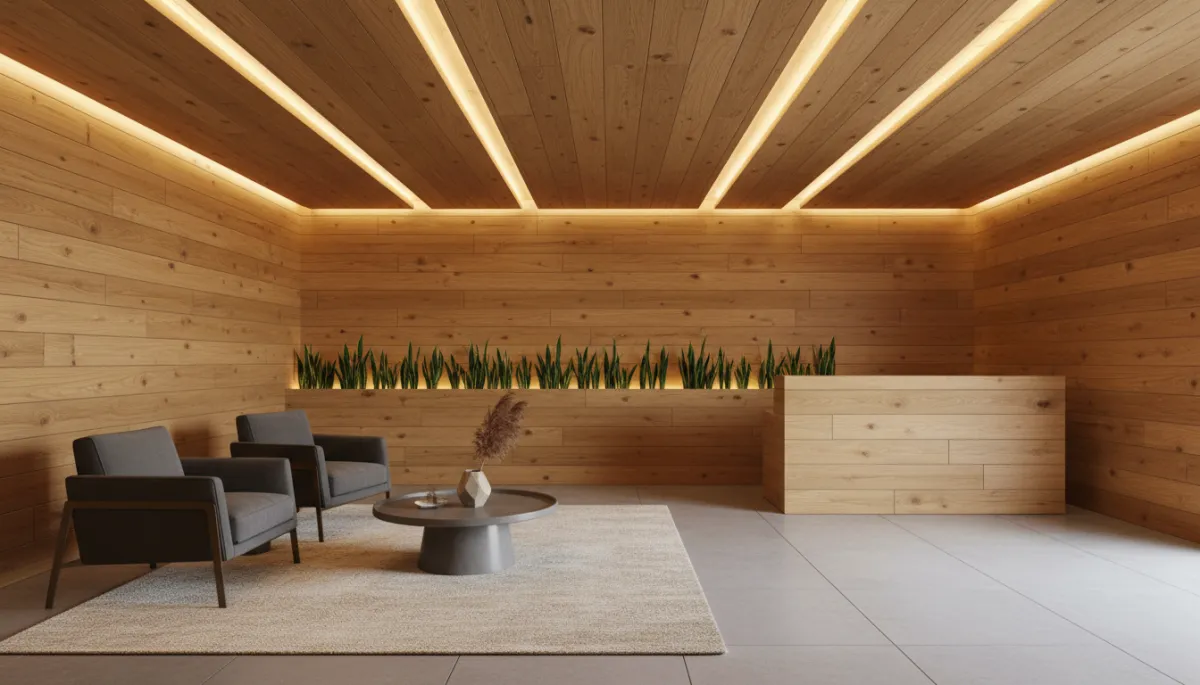 PVC wall and ceiling panels with modern finish