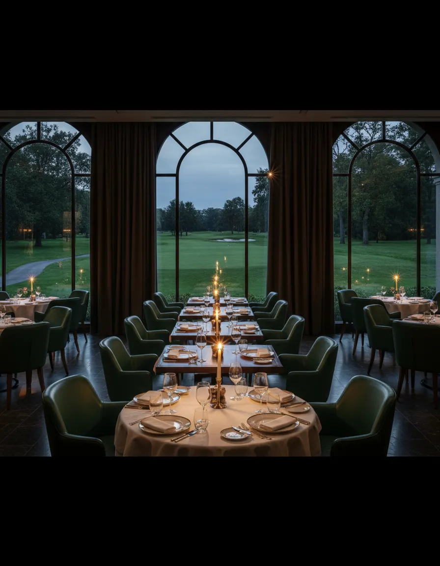 Elegant dining atmosphere at CityOro Golf Course