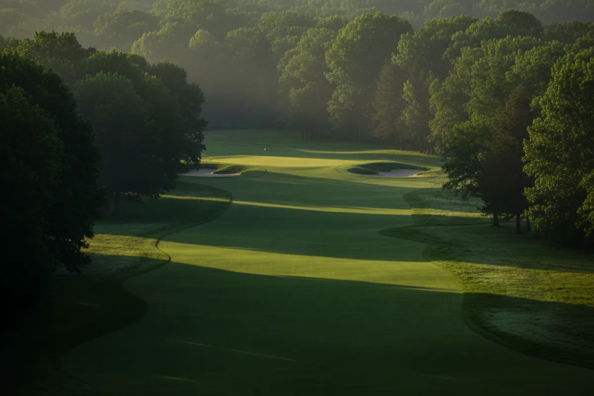 Lush green fairway