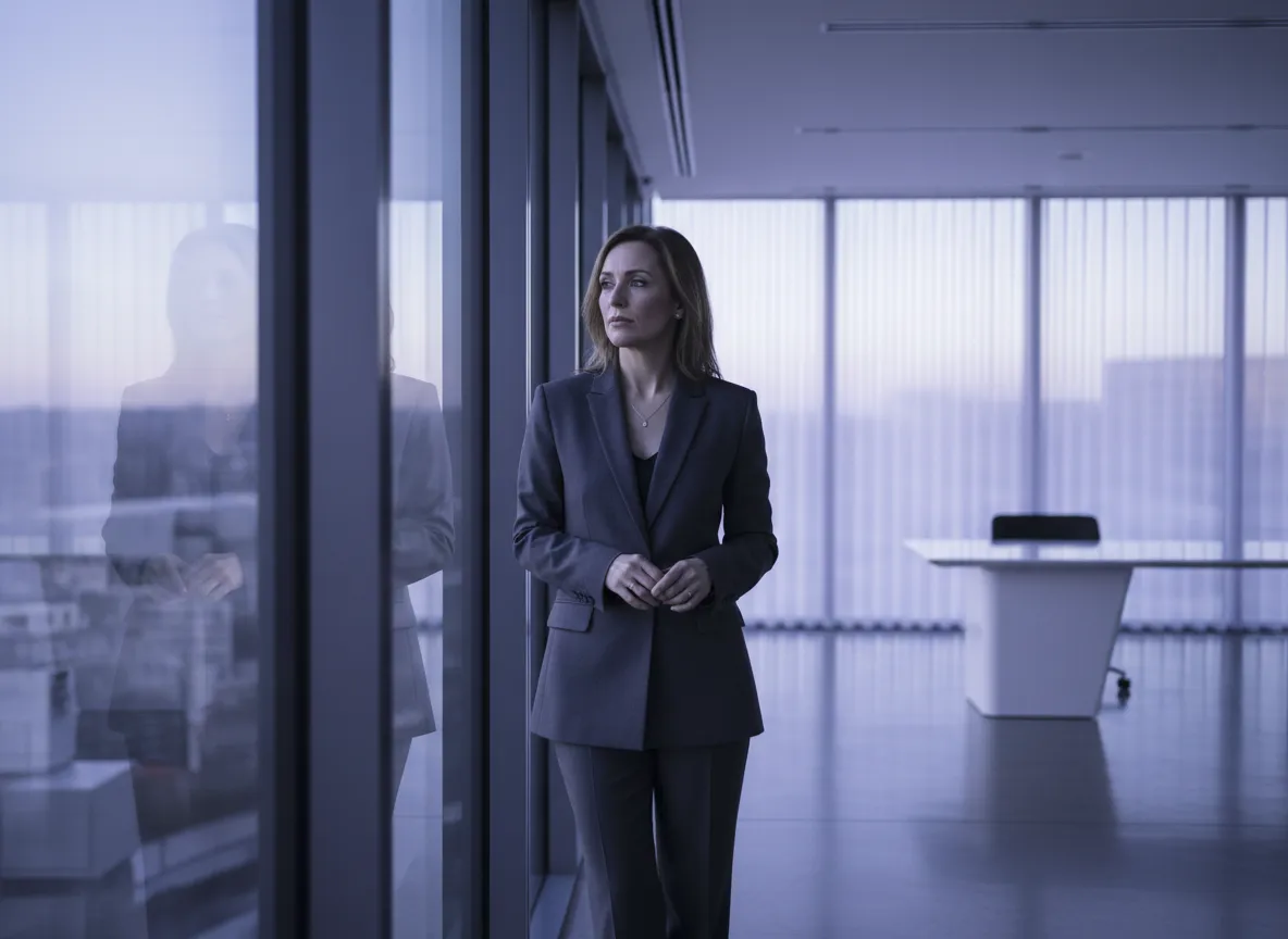 Mujer mirando por la ventana reflexionando sobre su propósito