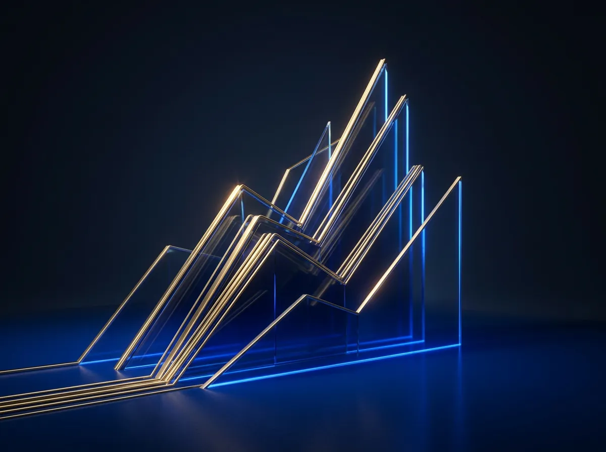 Abstract 3D geometric finance graphic representing high-tier capital accumulation and structural liquidity