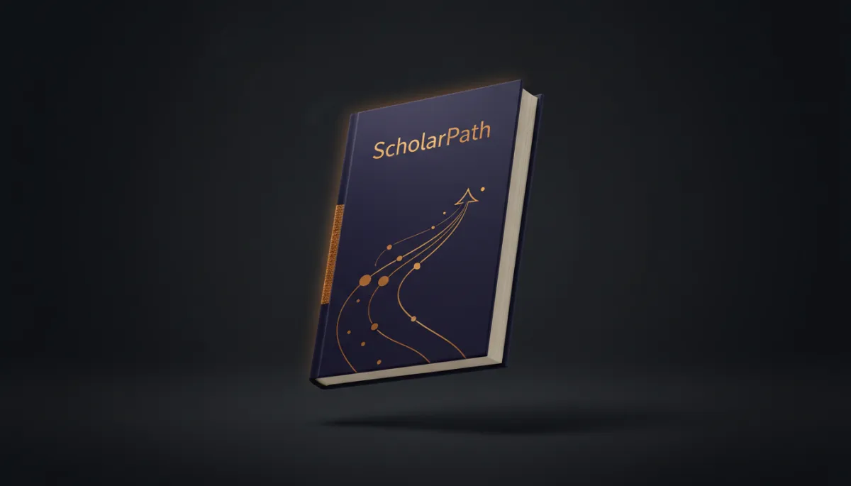 ScholarPath floating eBook cover preview showcasing the structured learning path methodology