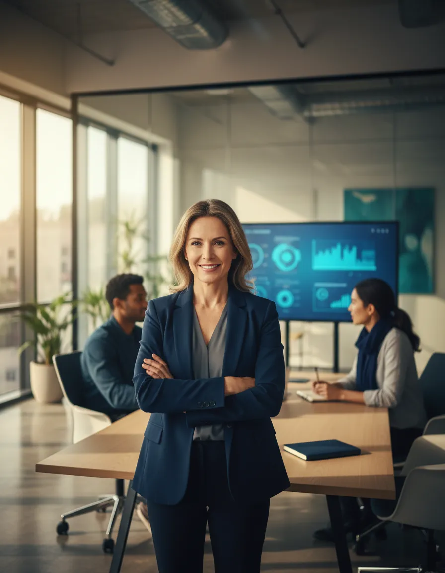 Professional expert leading with confidence