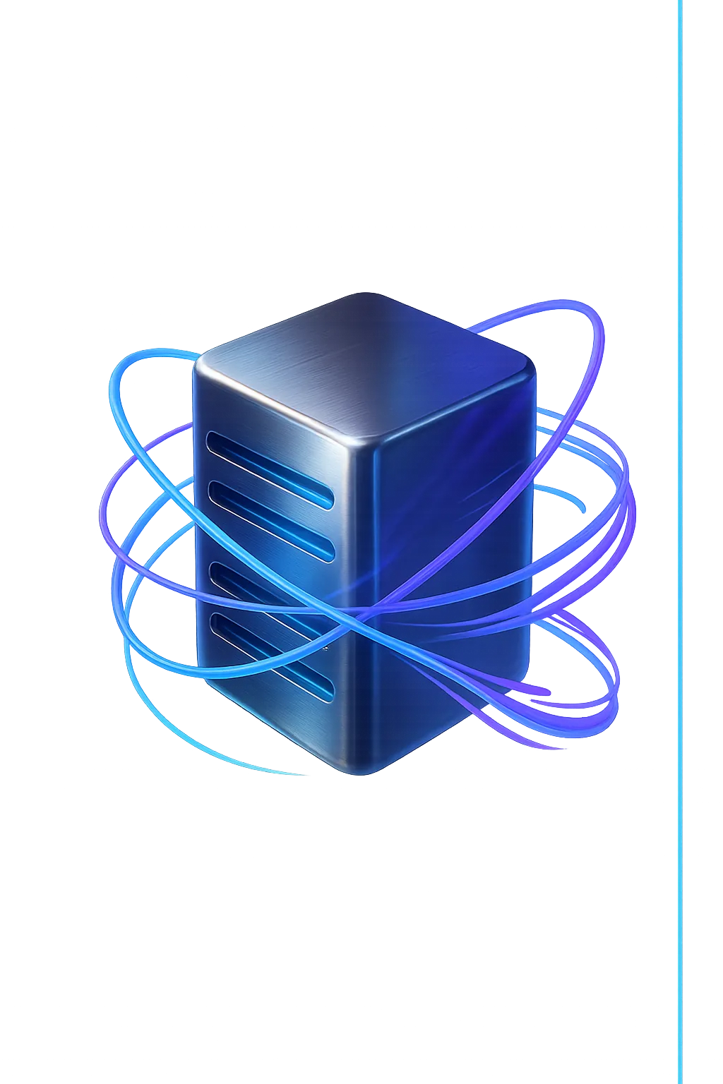 Abstract background visualization of a modern technology stack