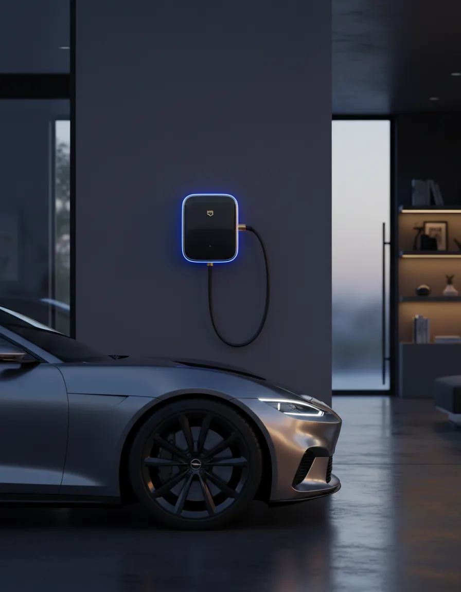 Level 2 EV Charging Station installed in a luxury Toronto garage