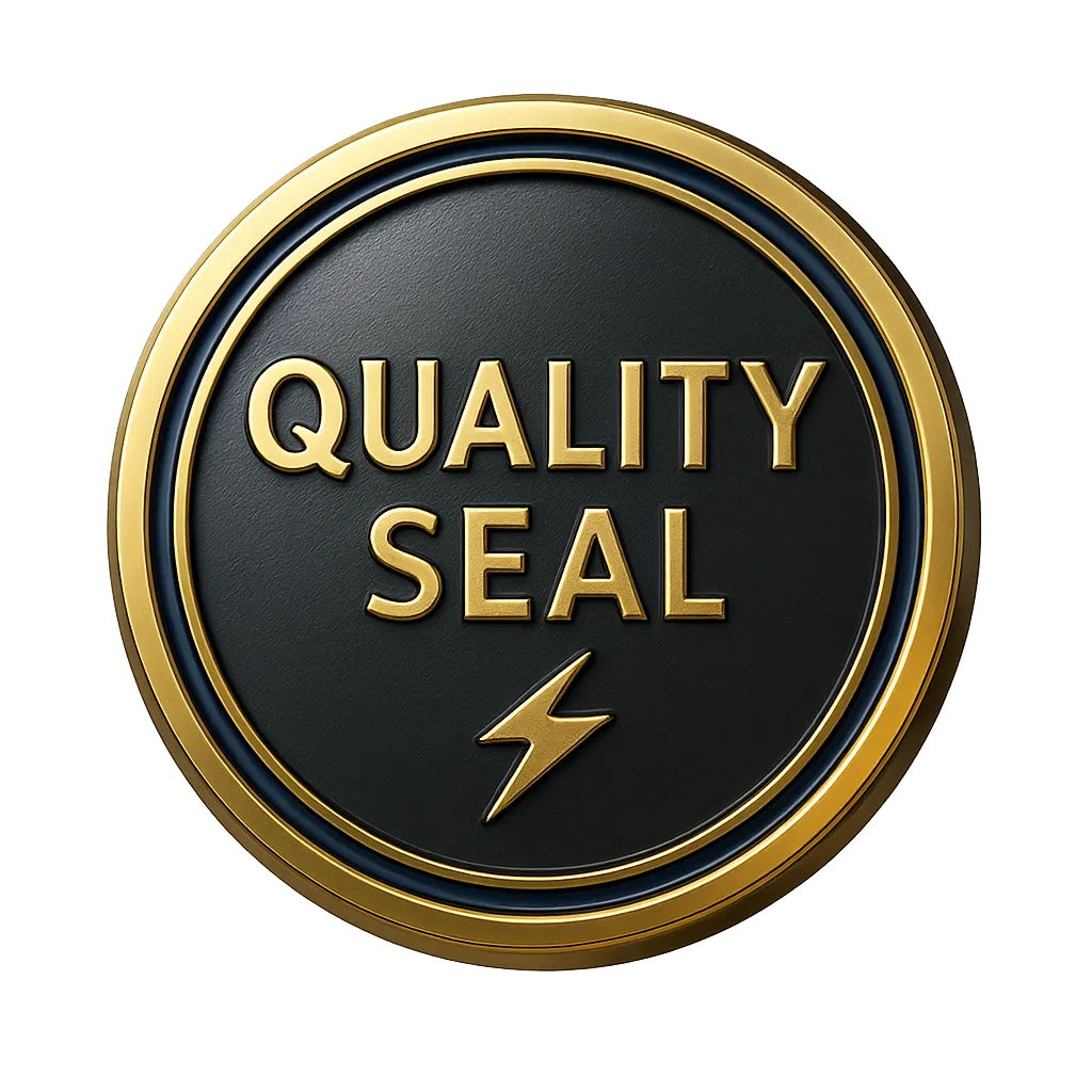 Proud Electric EST. 2011 Quality Seal and Master Workmanship