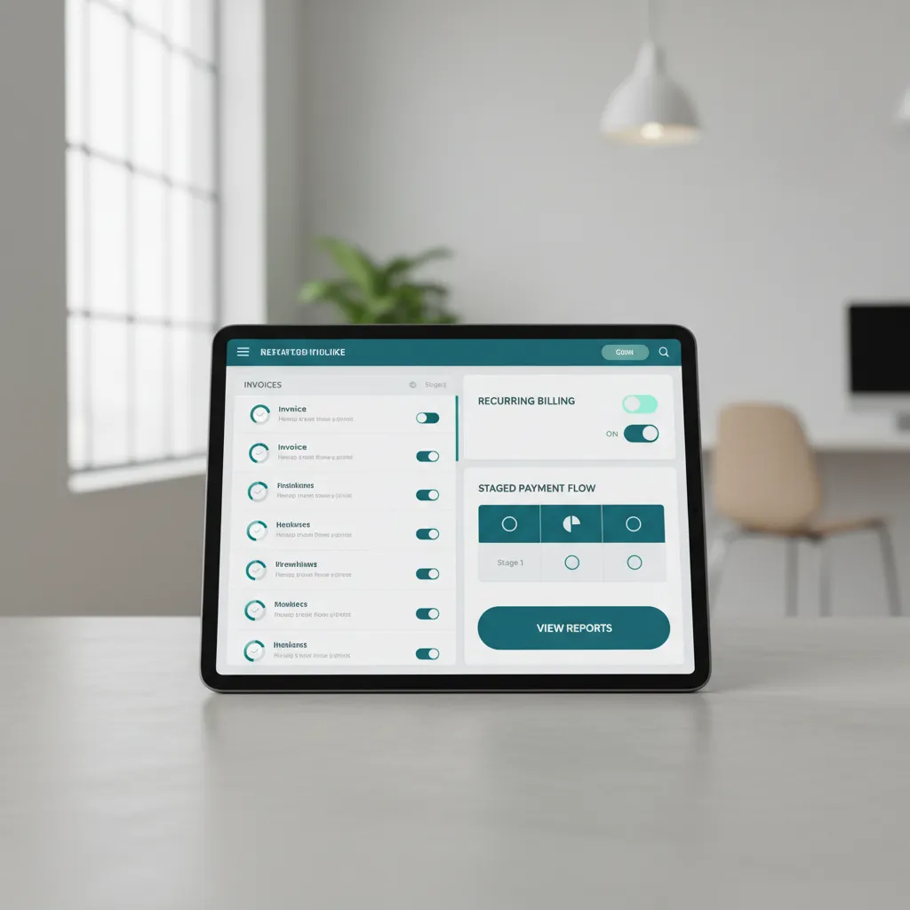 Automated billing and invoicing interface for coaches