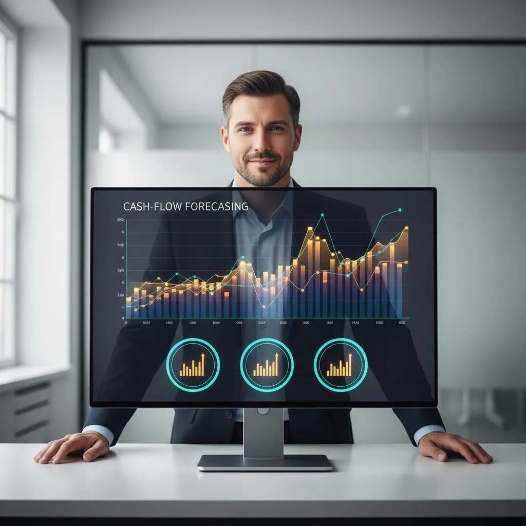 Dashboard showing cash flow forecasting and financial clarity for coaching businesses