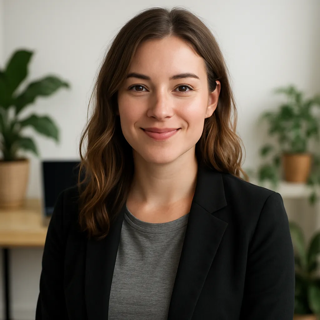 Female North American social media manager portrait