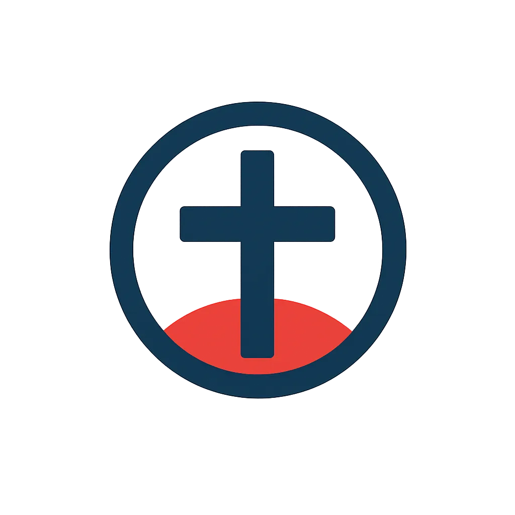 Logo with 'Jesus Center of Life' text. 'US' in 'Jesus' is highlighted in red.