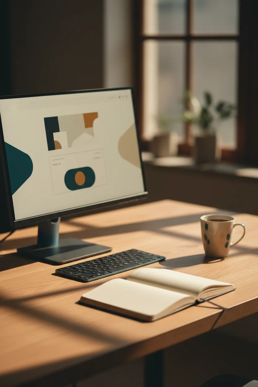 A clean, calm workspace showing real production workflows in action