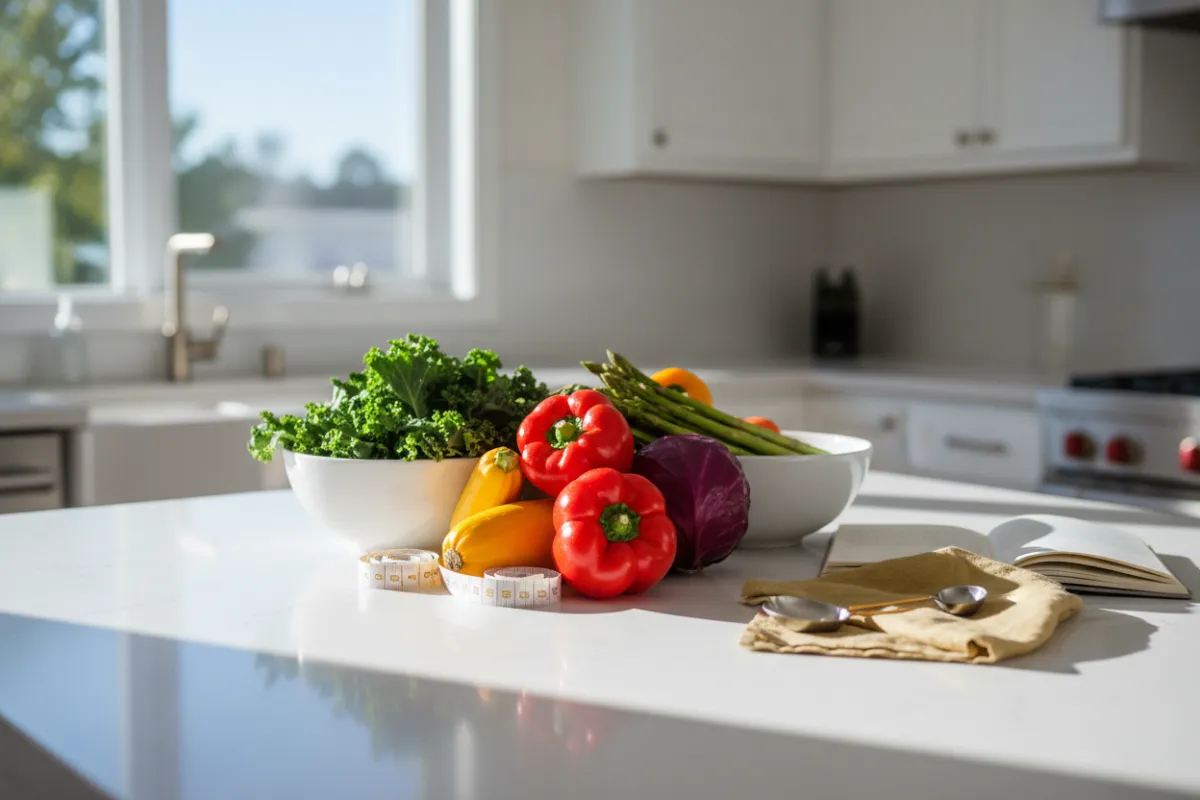 A healthy woman thinking about weight management over time