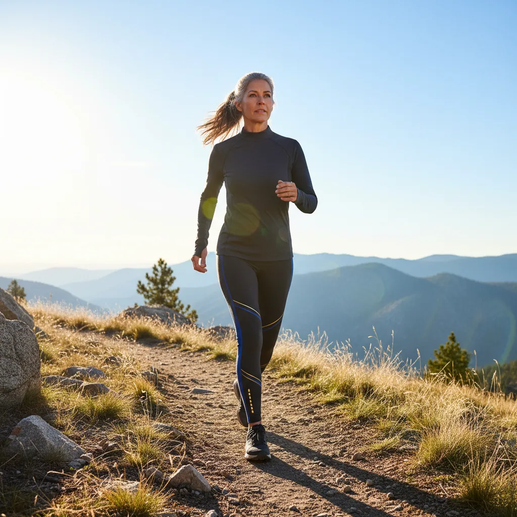 Active adult showing energy and stamina