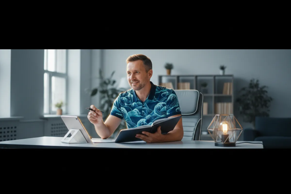 Active adult exploring goals and planning