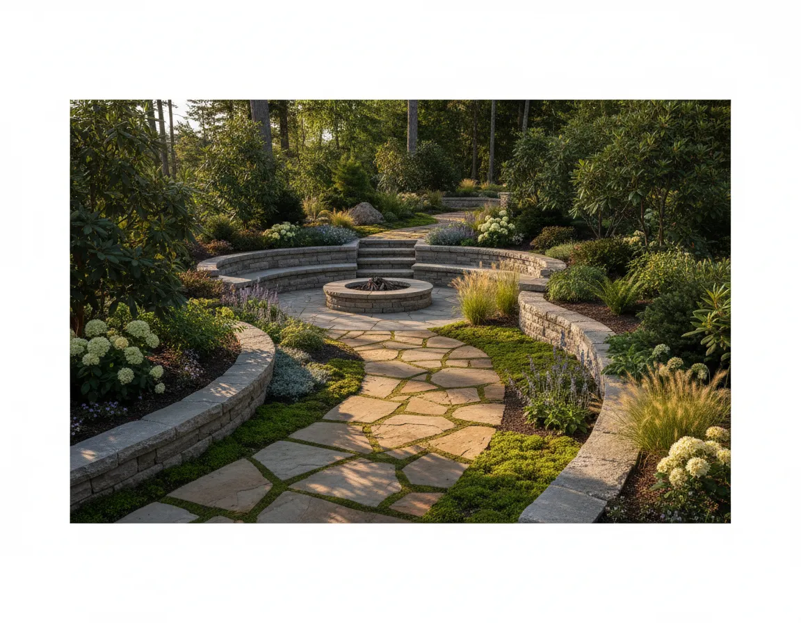 Outdoor landscaping service completion
