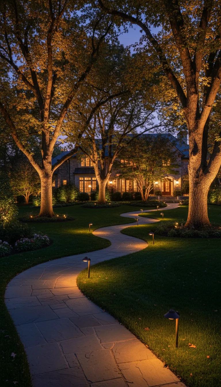Fully realized property landscape lighting