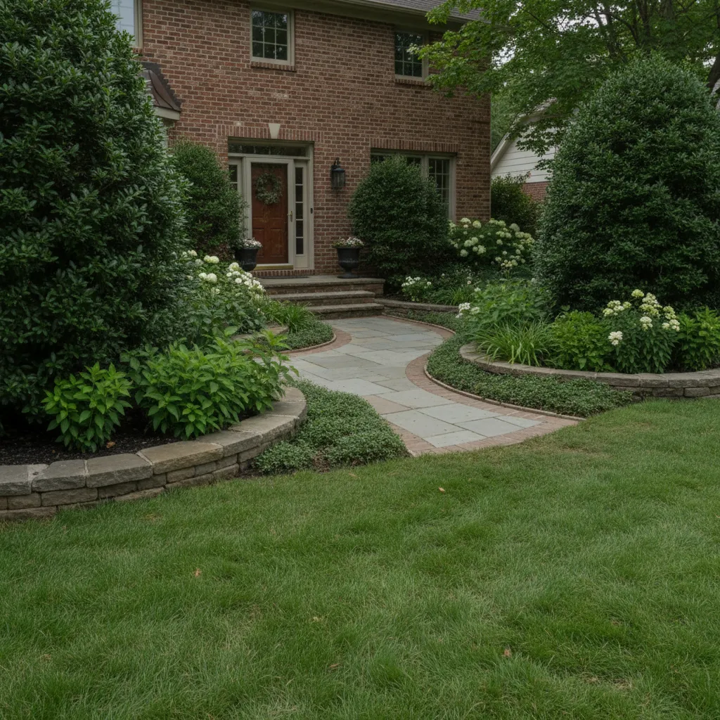 Front yard landscape upgrade