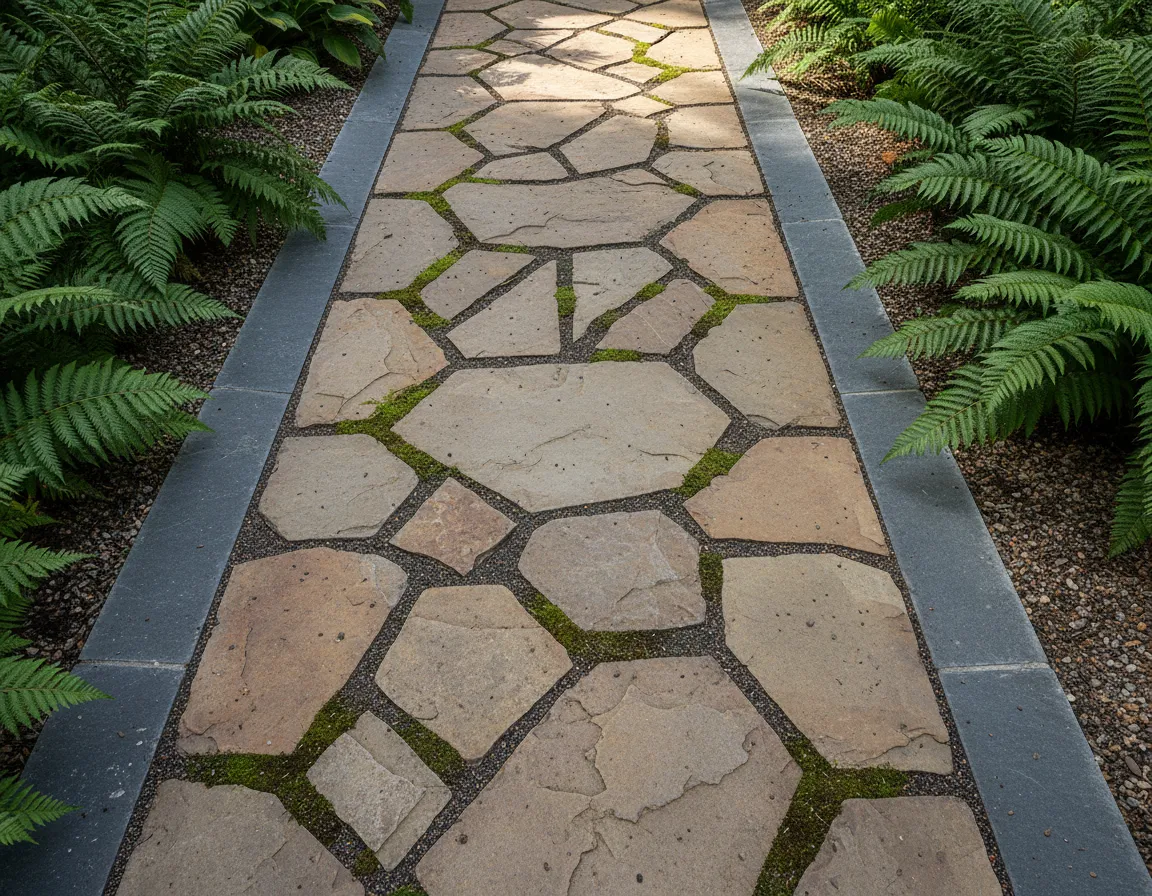 Outdoor path installation detail