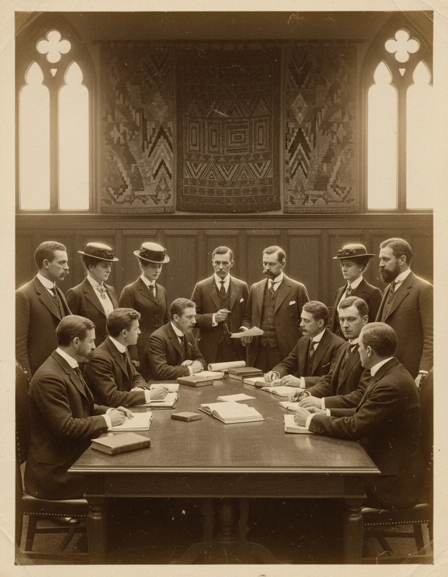 Historic group photograph or meeting record