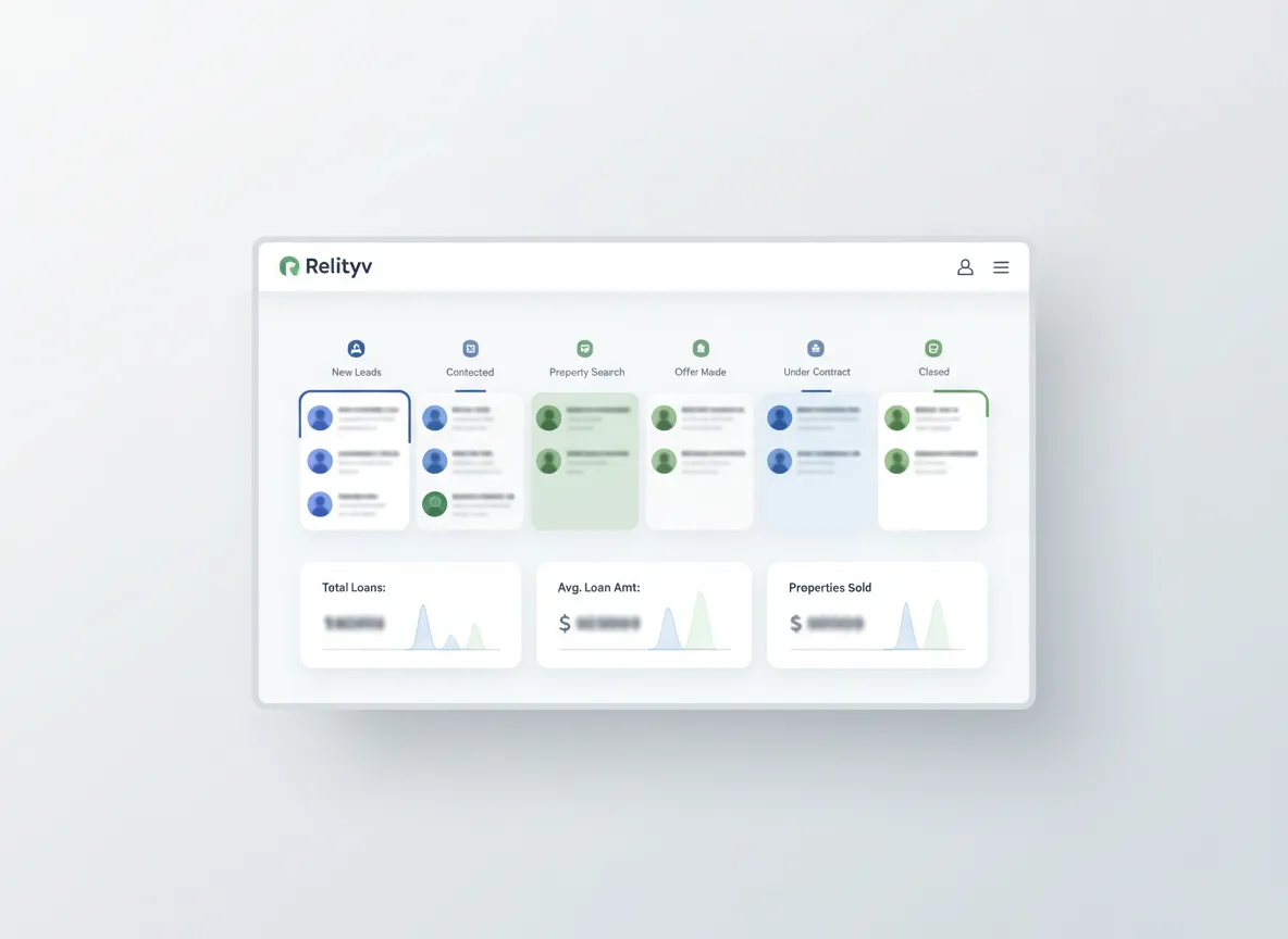 Relityv CRM dashboard preview