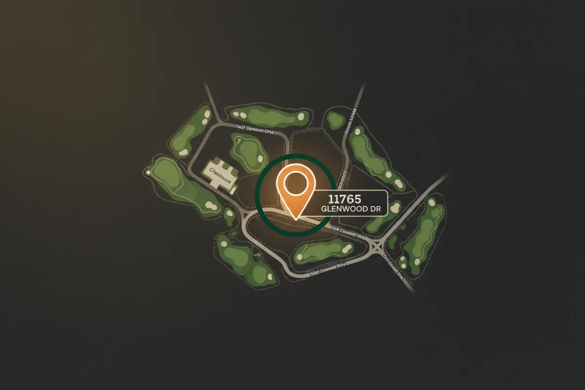 Map location of 11765 Glenwood Drive