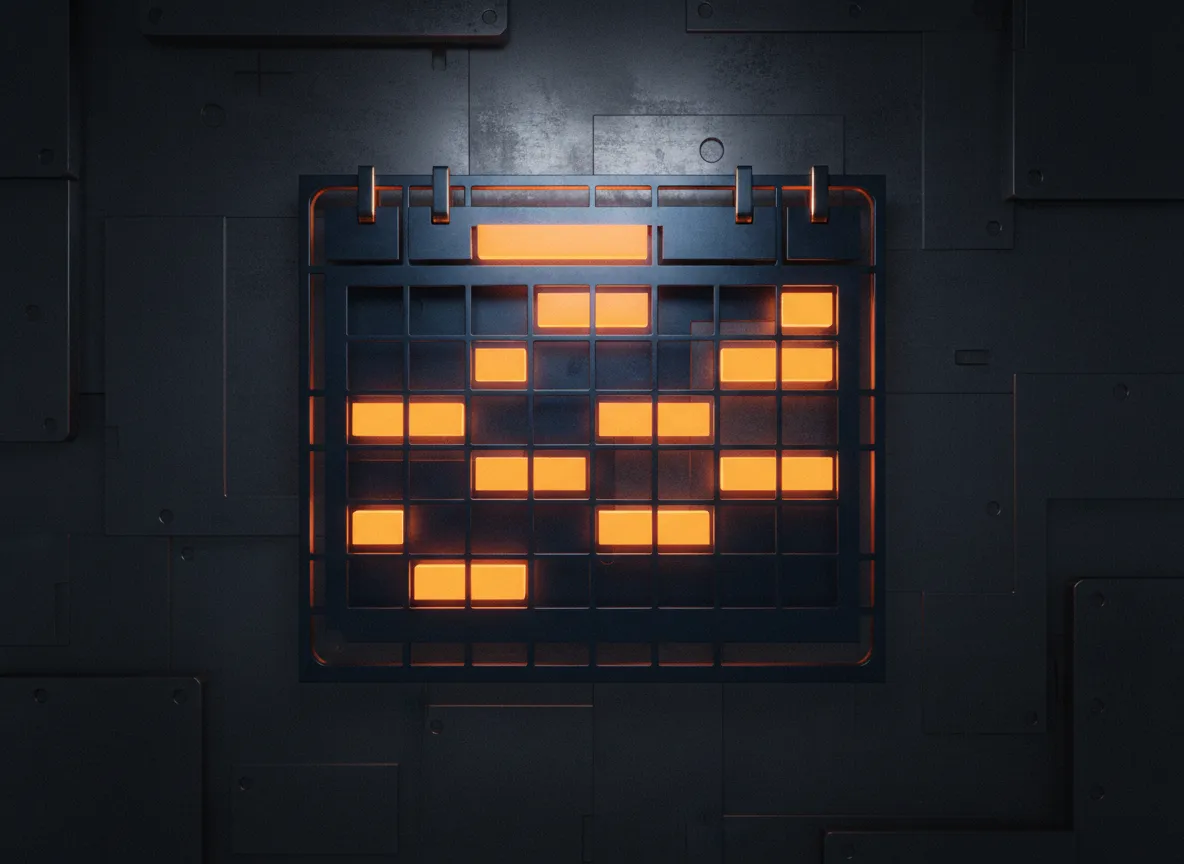 AI system calendar representation interface