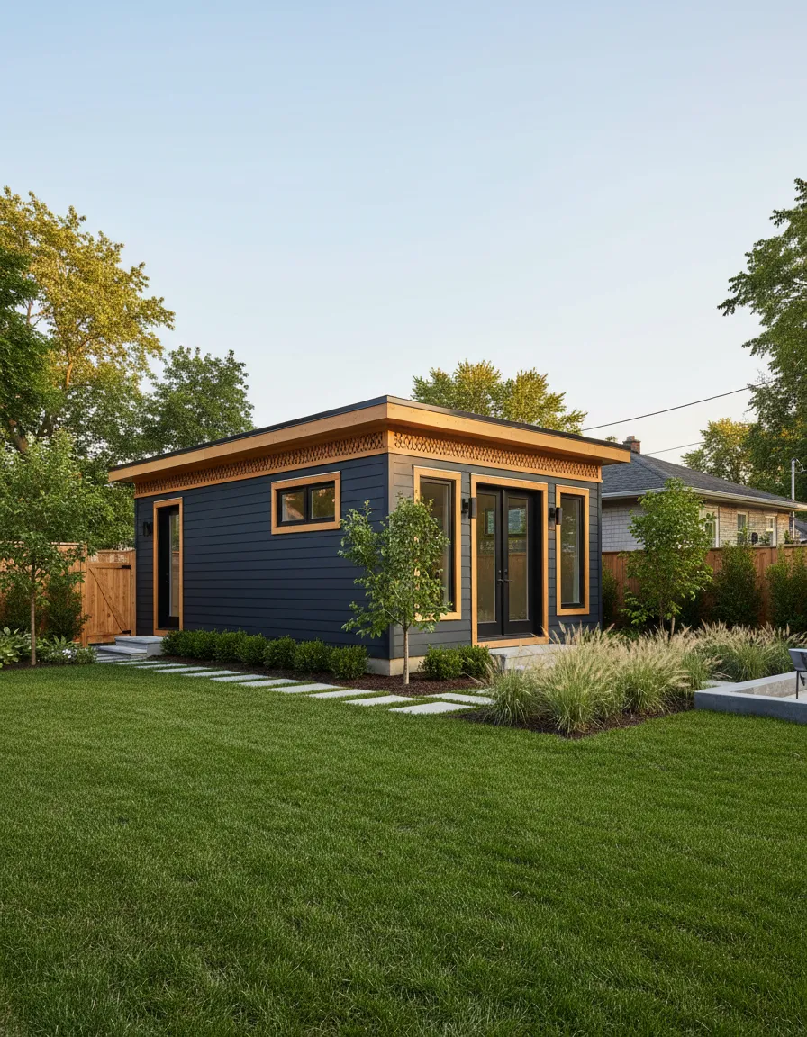 Premium architectural garden suite view