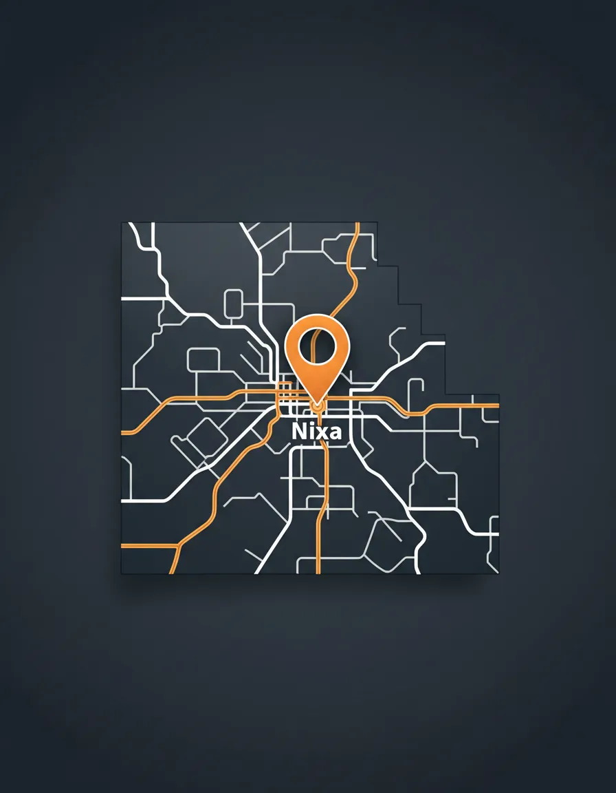 Map showing service area in Nixa and Christian County