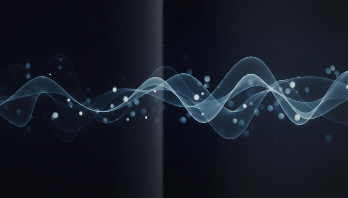 Abstract visualization of sound waves