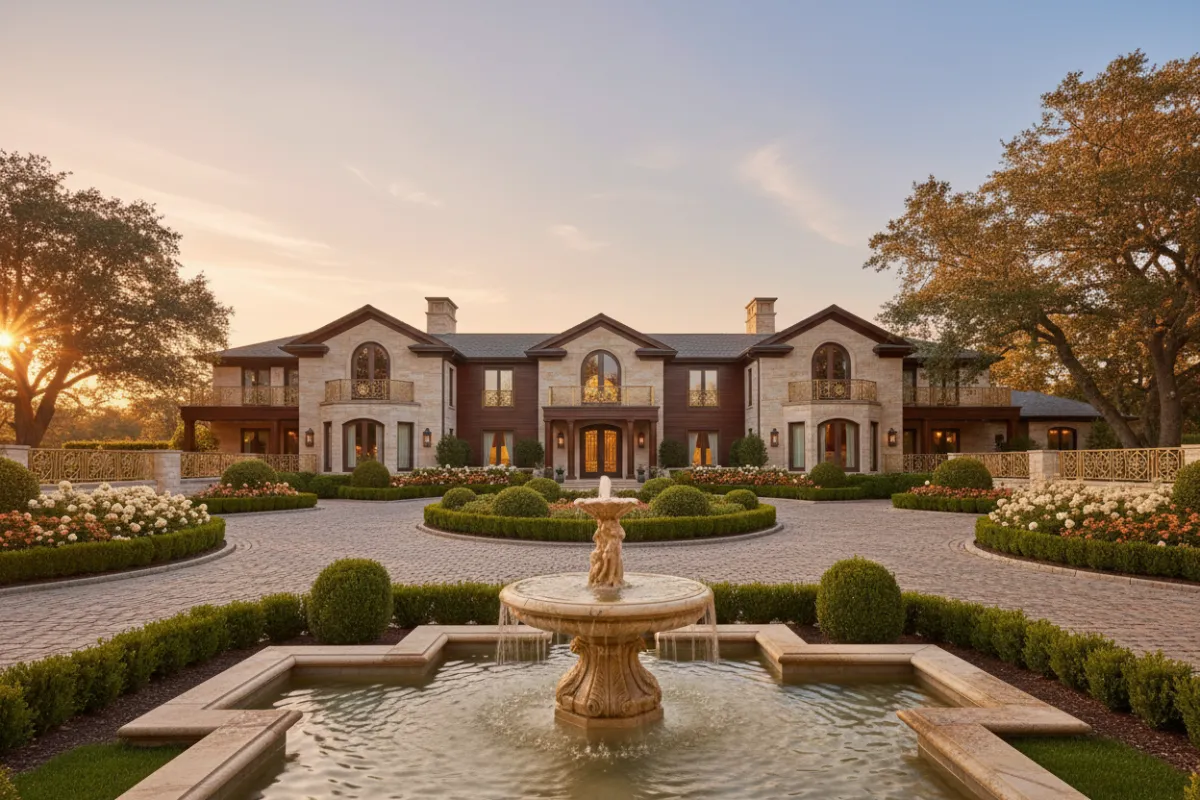 Luxury real estate property exterior