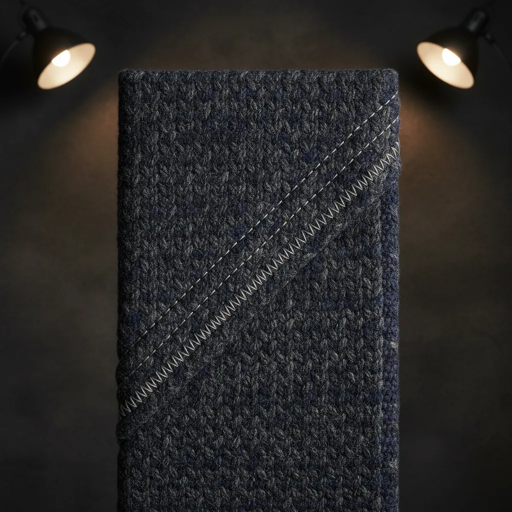 Detail shot of premium clothing fabric