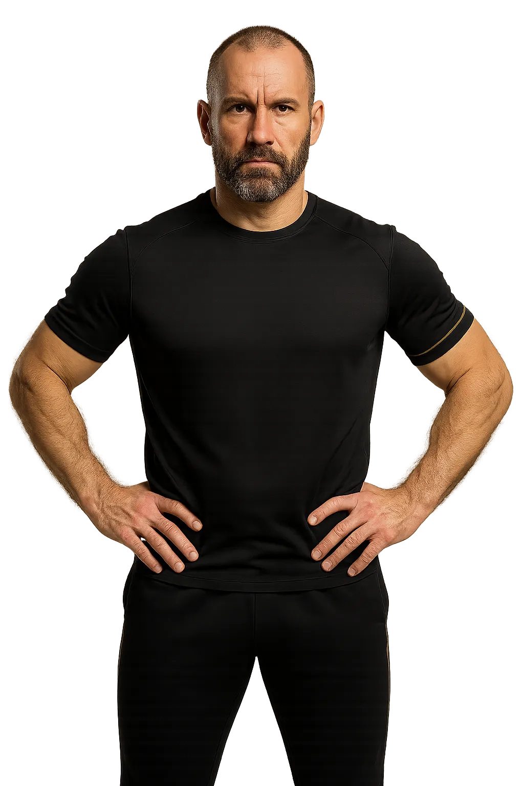 Coach Attila athletic shoulder mobility demonstration cutout