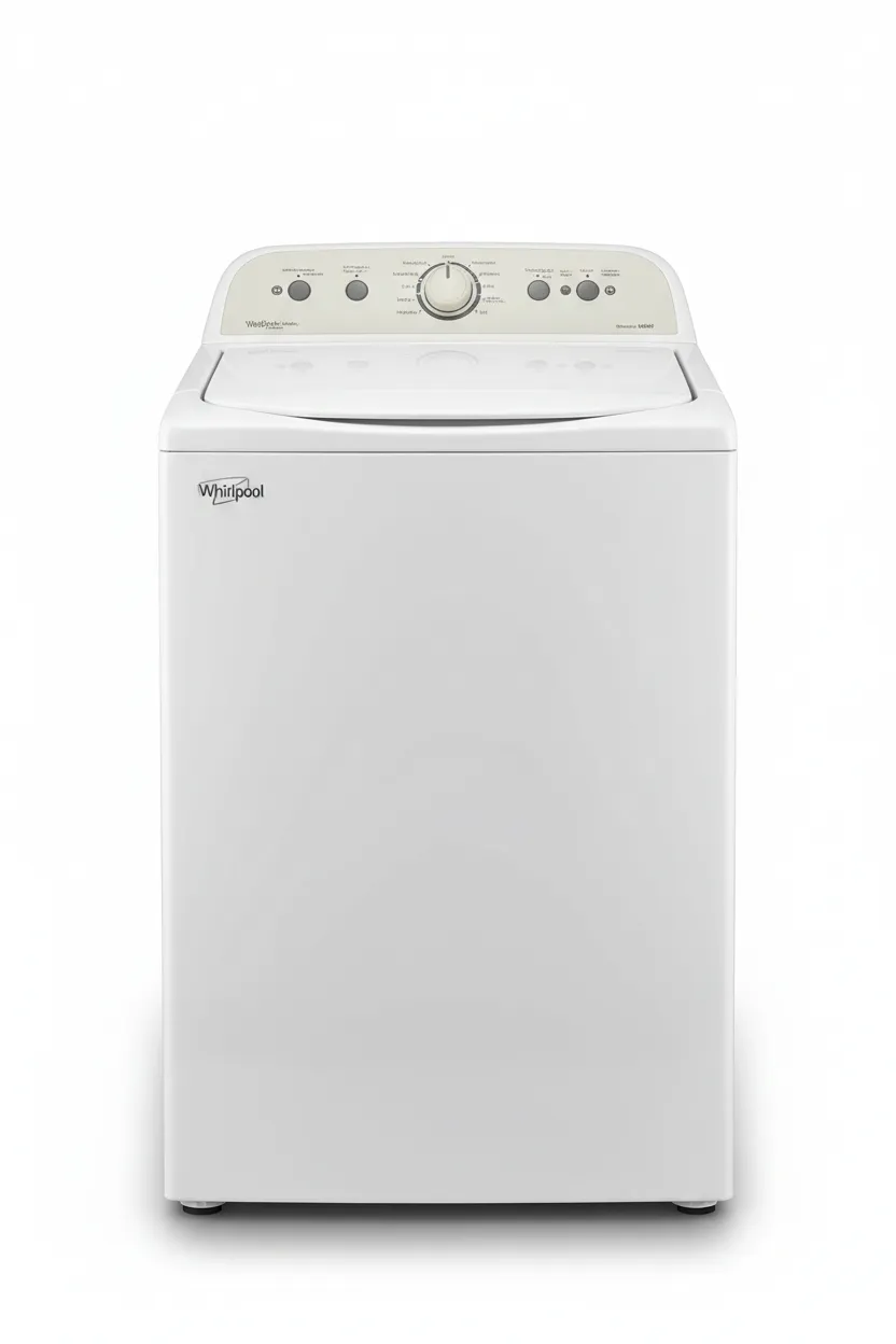 Inside a durable top load washing machine drum