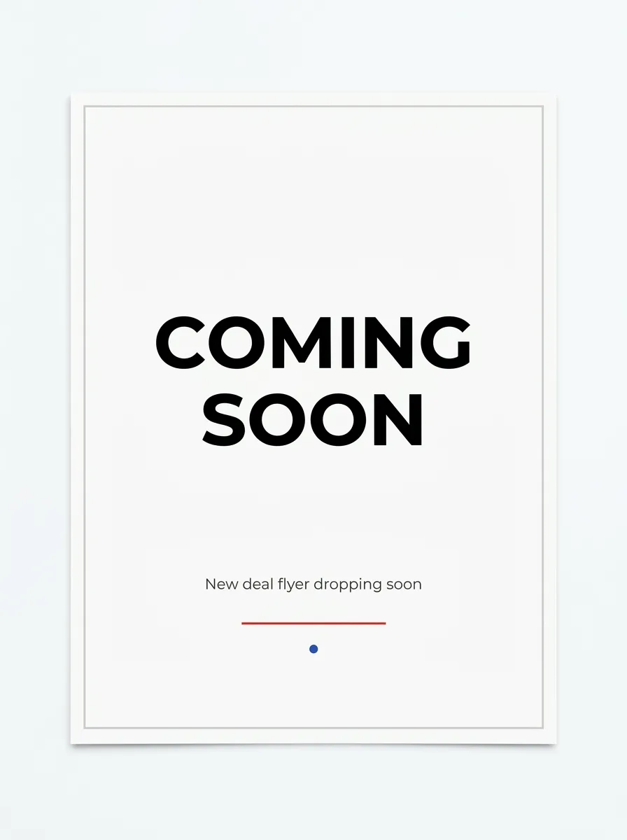 Coming soon flyer placeholder