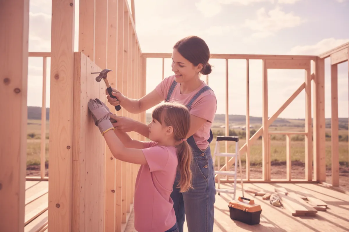 Black or multicultural mother holding her child, candid lifestyle photography in a home setting