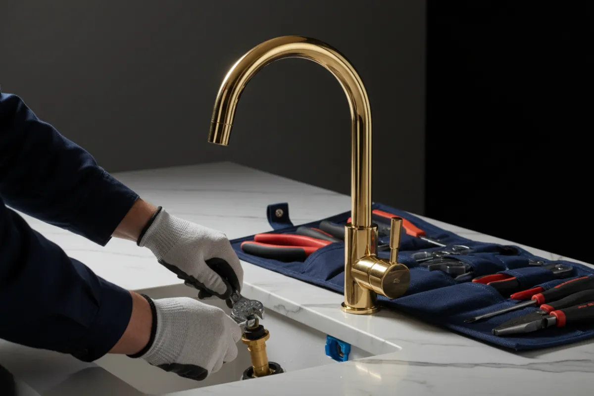 Faucet and fixture installation