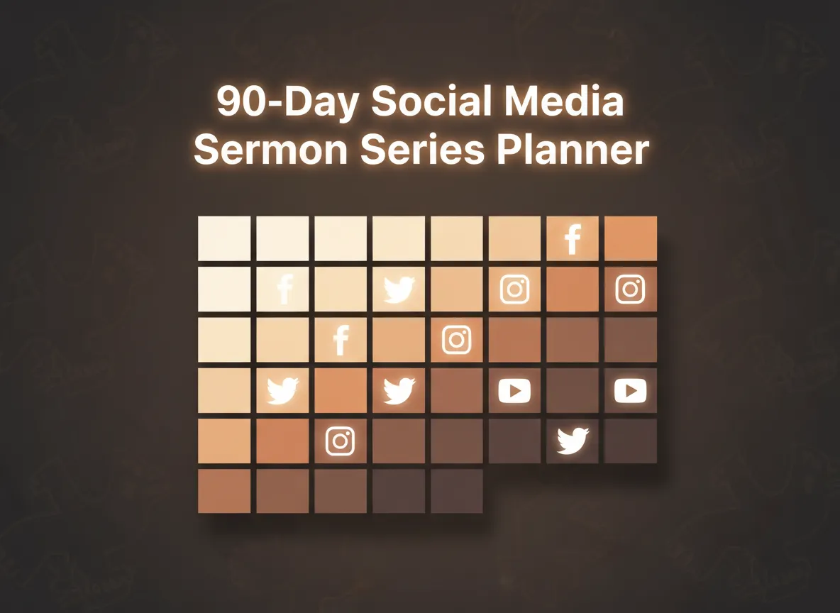 Social media calendar template preview