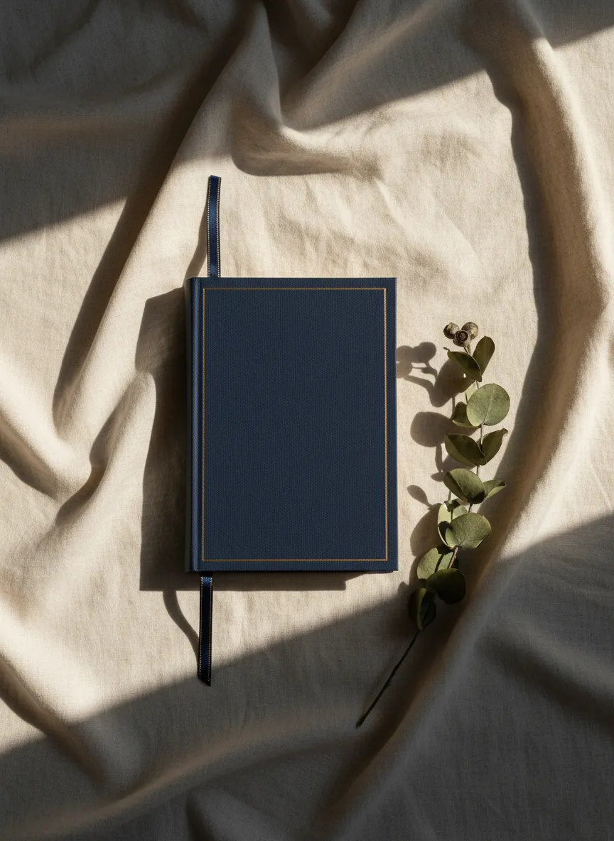 A peaceful lifestyle setting featuring the full devotional book