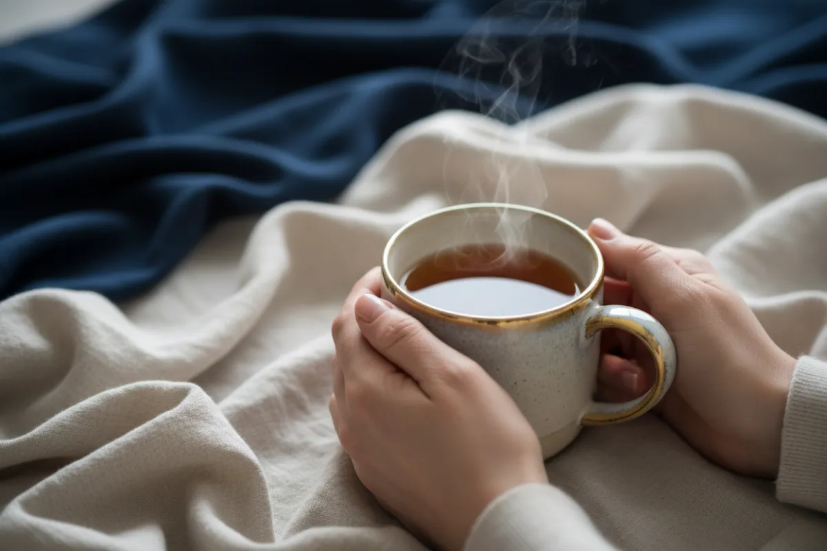 A gentle abstract or natural scene conveying practical healing