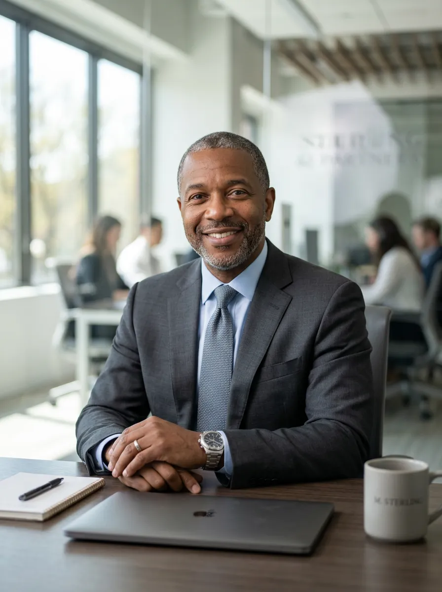 Portrait of Marcus Sterling, Senior Practice Consultant