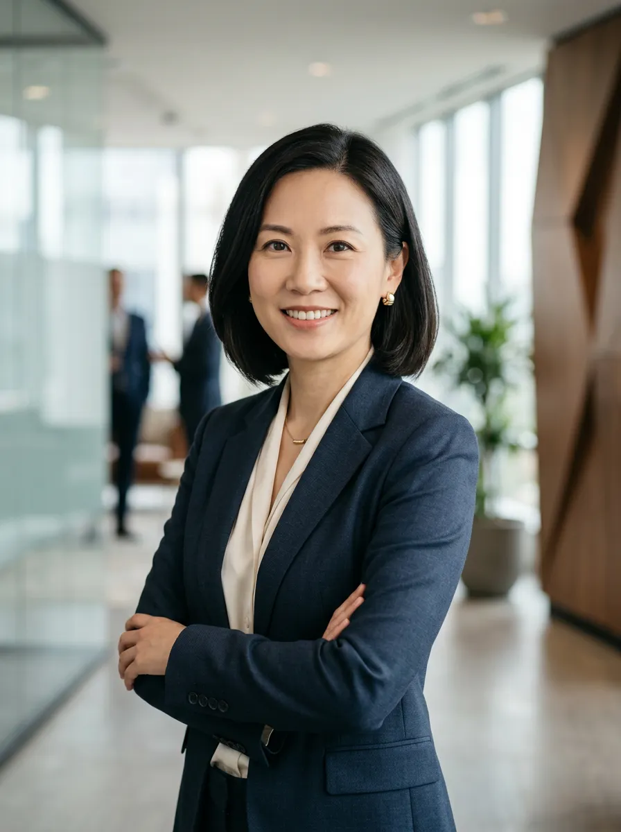 Portrait of Clara Chen, Senior Compliance and Legal Partner